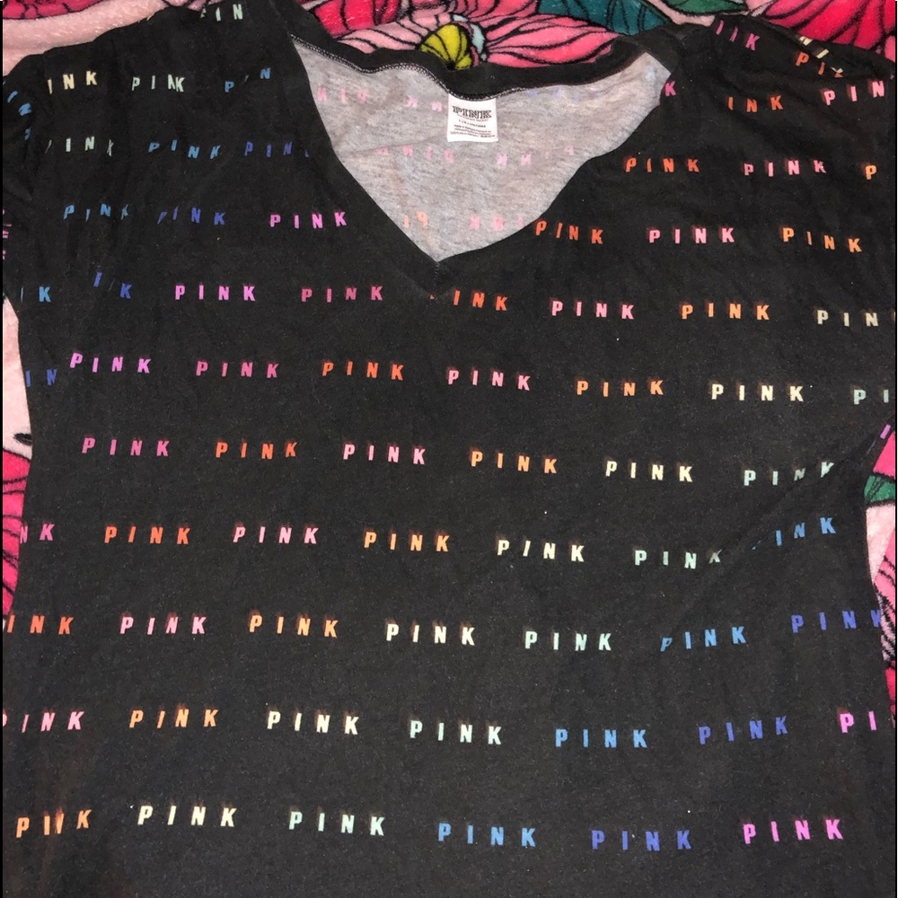 VS pink shirt